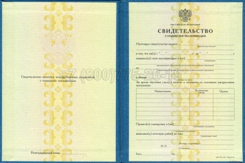 Свидетельство о Повышении Квалификации 2024г в Санкт-Петербурге